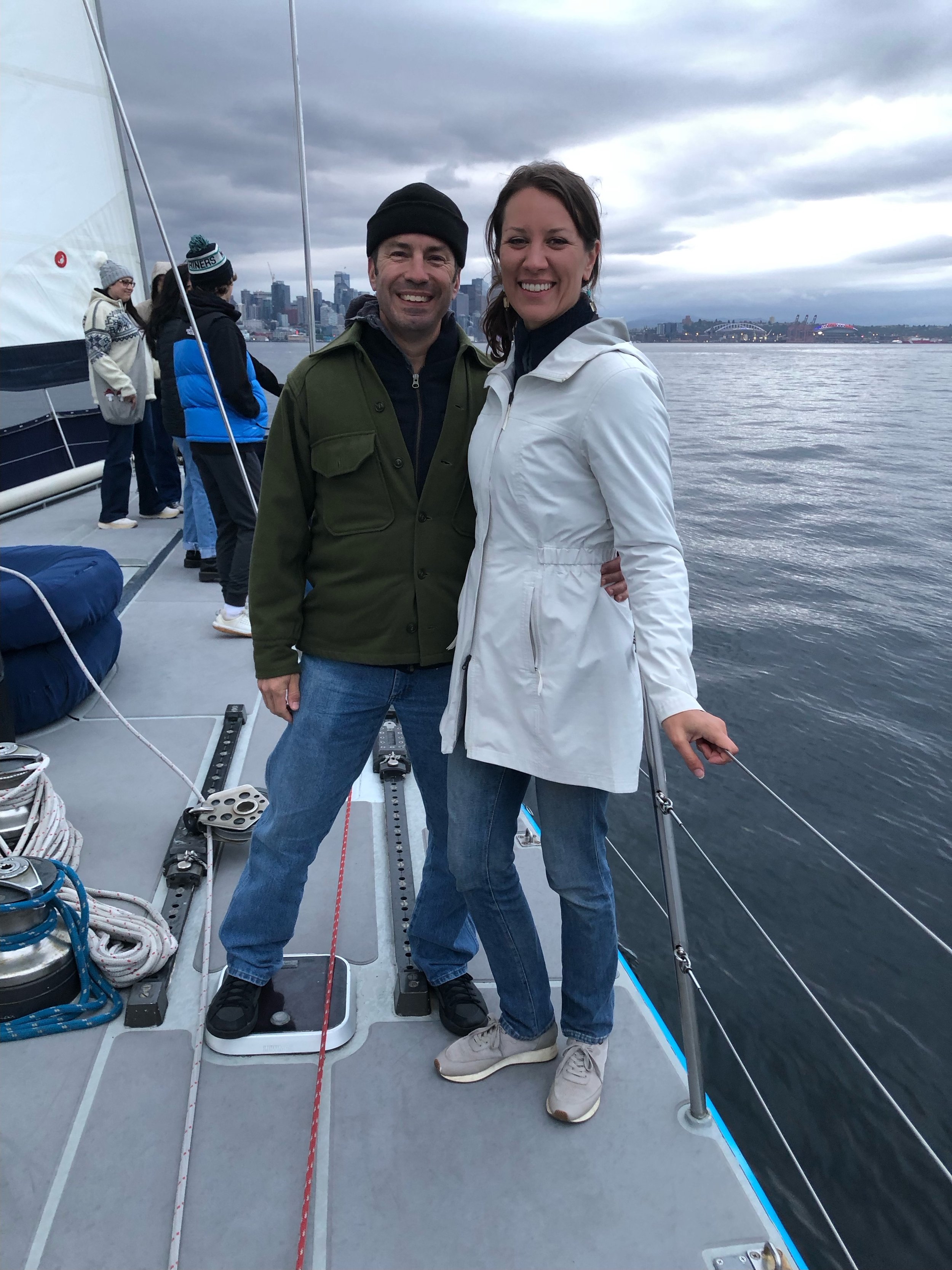 Sailing in Seattle at Jesse's family reunion