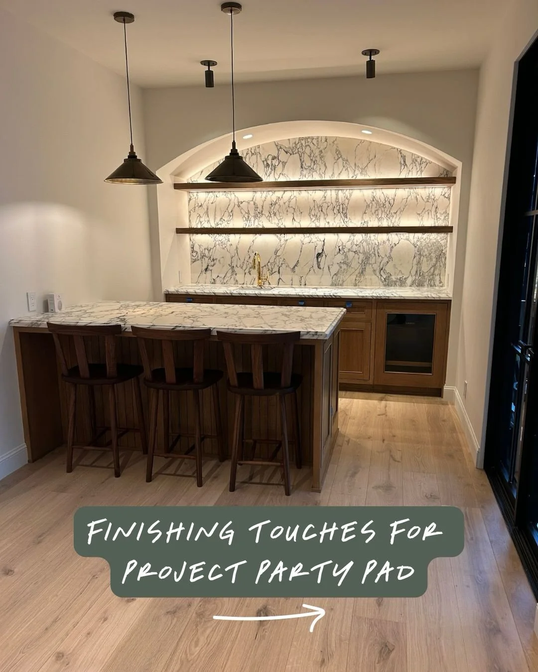 Project Party Pad | Finishing Touches + Final Stretch
We&rsquo;re wrapping up at the Party Pad, and it&rsquo;s safe to say&mdash;this one came out even better than expected. The finishes the client and designer selected are top notch, and it all came