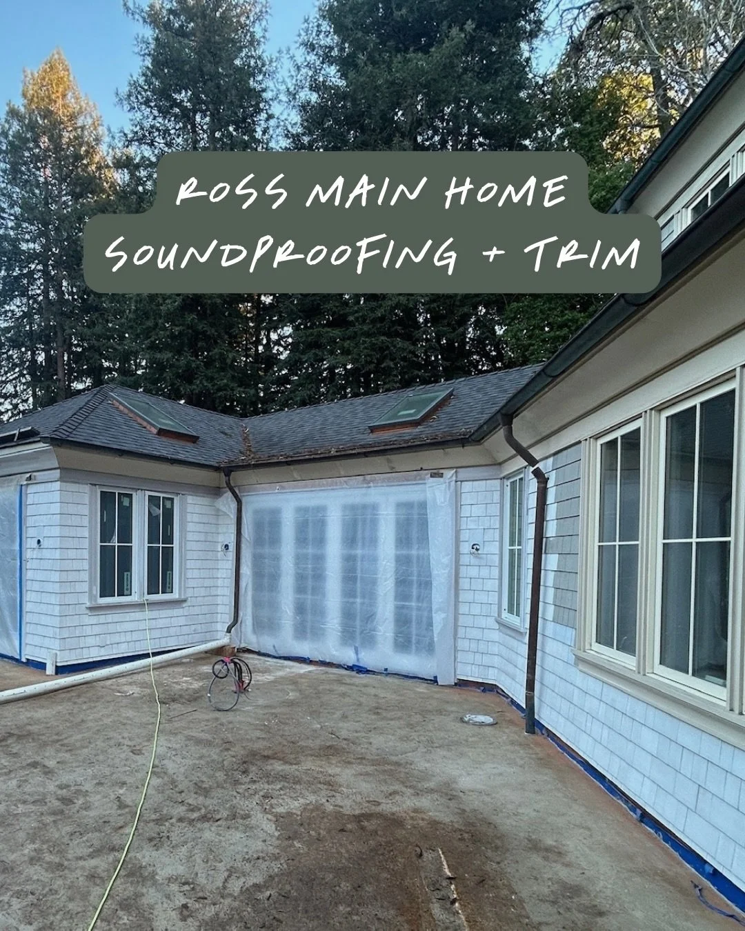 Ross | Trim, Tile, and the Finish Phase
Inside the main home, soundproofing is complete and drywall is up&mdash;Level 5 across the board for flat, flawless walls.

🔹 Silent Interiors - We used Rockwool, MLV, and QuietRock throughout to eliminate sou