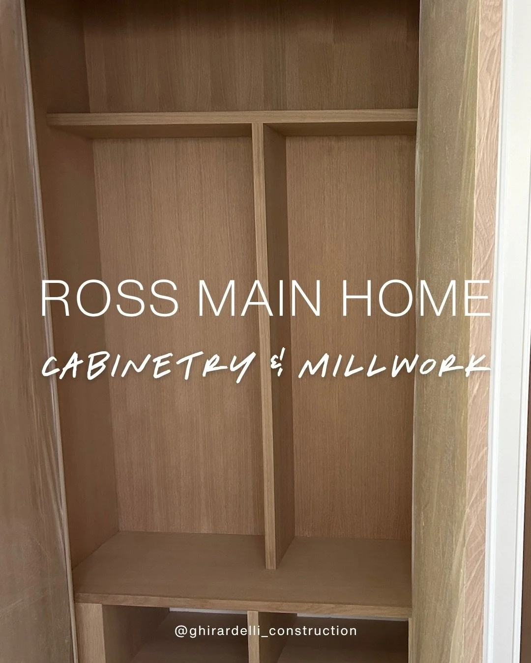 Ross | Cabinetry &amp; Millwork

The interior is coming alive &mdash; one cabinet at a time.

🔷 Casework and millwork are being built out throughout the home. Cabinets, closets, and custom carpentry &mdash; every piece planned around how the space w