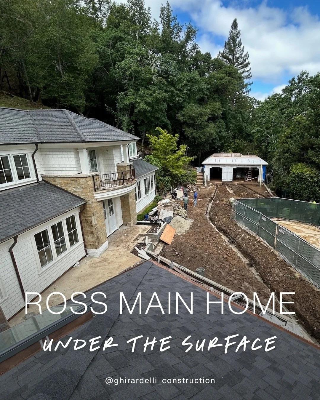 Ross | Exterior &amp; Underground

Before the beauty comes the work beneath it.

🔷 Underground utilities are going in across the site &mdash; the infrastructure that will serve this home for decades, all coordinated and executed before a single pave