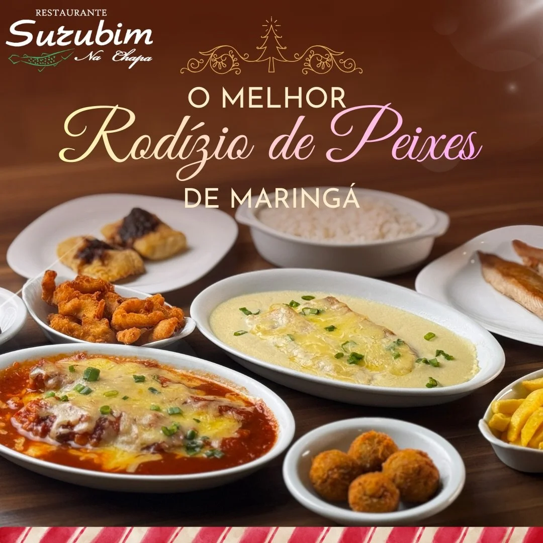 🐟 O MELHOR E &Uacute;NICO ROD&Iacute;ZIO DE PEIXES DE MARING&Aacute; E REGI&Atilde;O! 🐟

No Surubim na Chapa, voc&ecirc; aproveita um rod&iacute;zio exclusivo, com receitas especiais, sabor fresco e aquele tempero que s&oacute; a nossa cozinha tem.