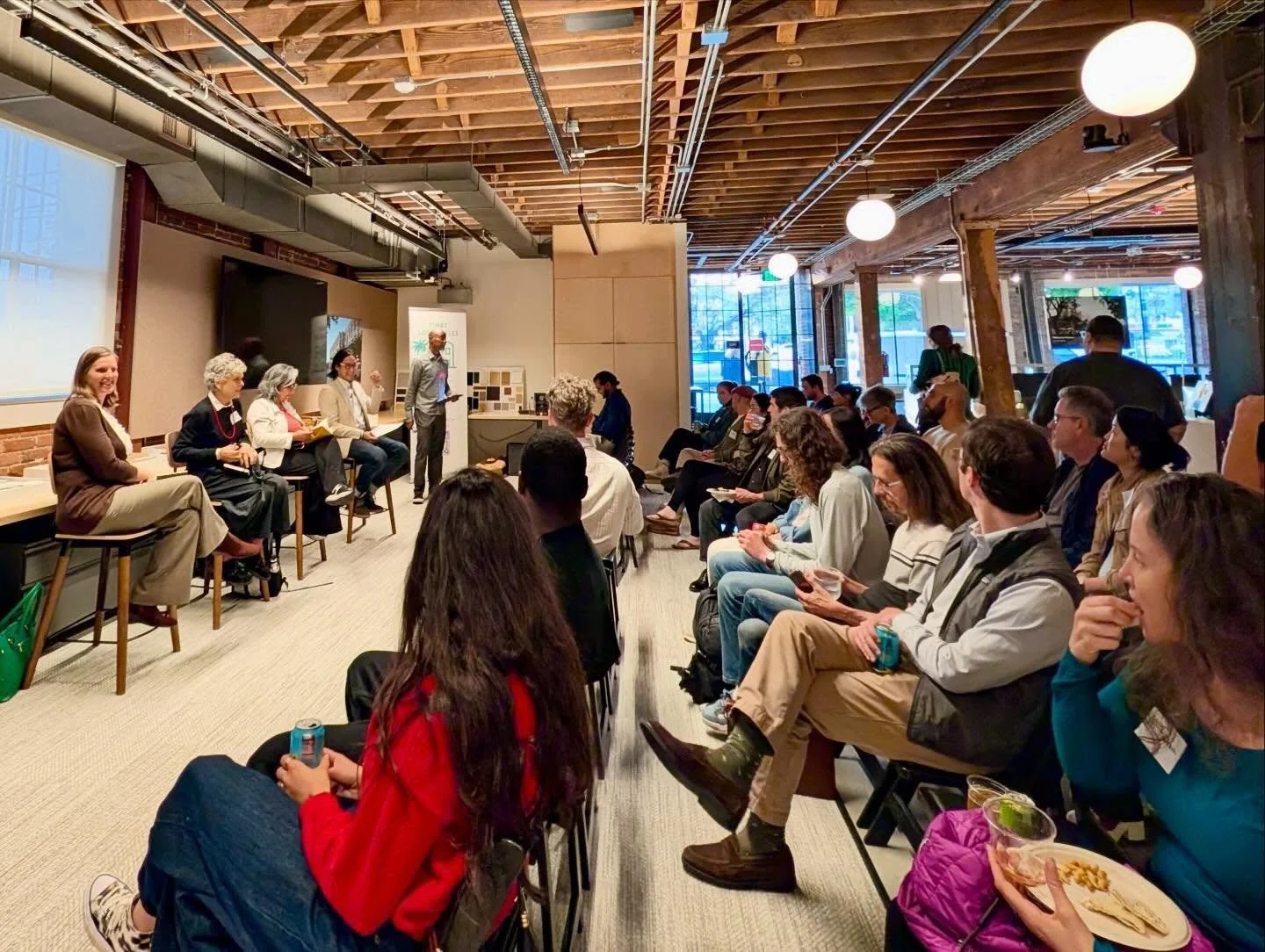 Happy Earth Day, Los Angeles! 🌍💚🌃

On April 9, we gathered with some of Los Angeles&rsquo; sharpest housing and climate advocates for The Housing-Climate Connection &mdash; and the conversation did not disappoint.
Where we build housing, how we ma
