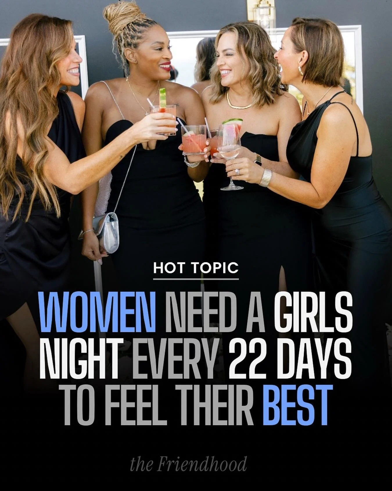 What better day to be intentional with your girlfriends than Galentine&rsquo;s Day 💕
A standing date every 22 days to pause, pour a glass, and choose each other again.
Friendship redefined. Anchored. Sacred. Fueled. 

#galentines #friendship #thefri