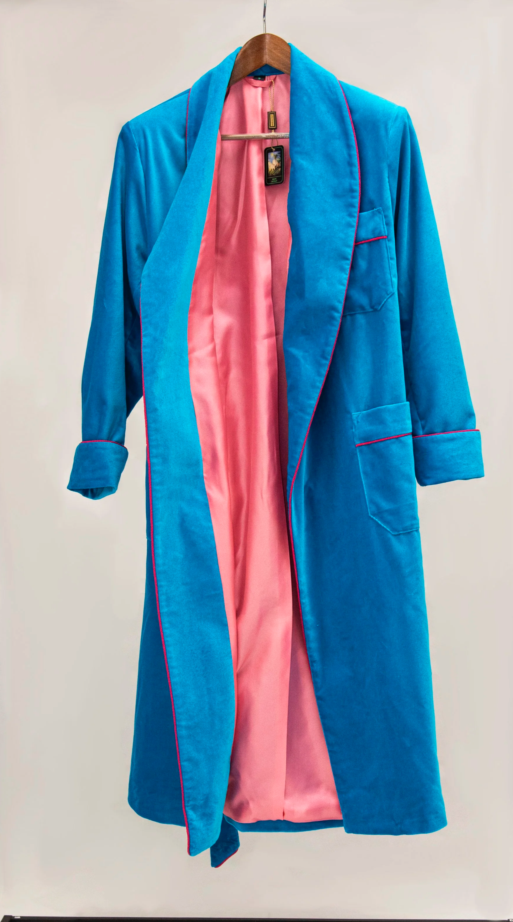 Azure Velvet Dressing Gown