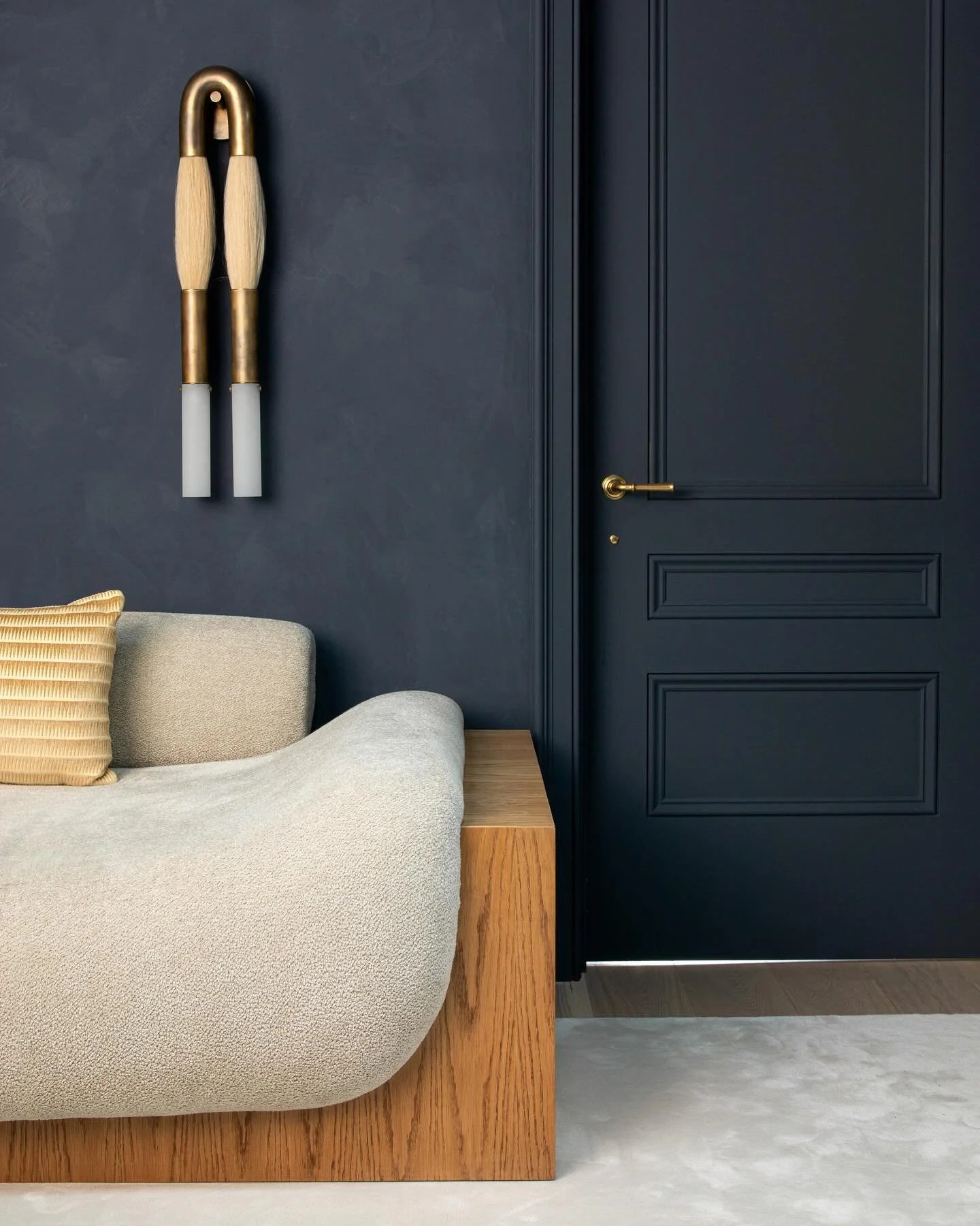 In the Navy - Deep navy with a dusty gray undertone.