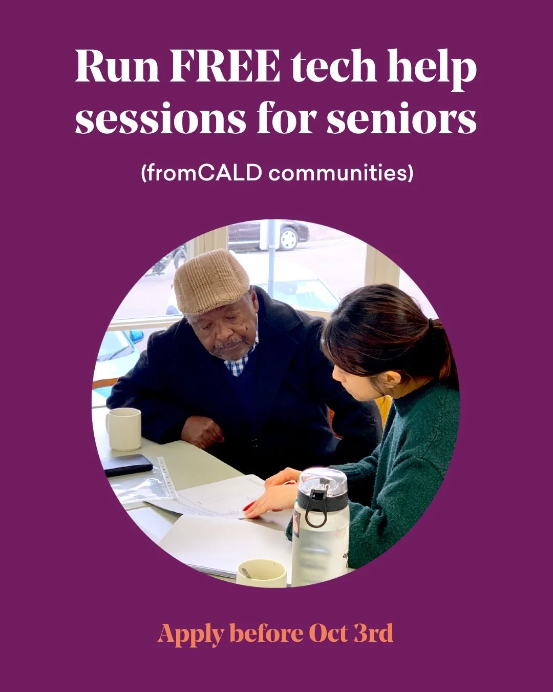 Run FREE Tech Programs for seniors from CALD communities 💻👭

In today&rsquo;s world, so much happens online &mdash; but for many older people, especially those with English as a second language, this can mean feeling left out.

That&rsquo;s where w