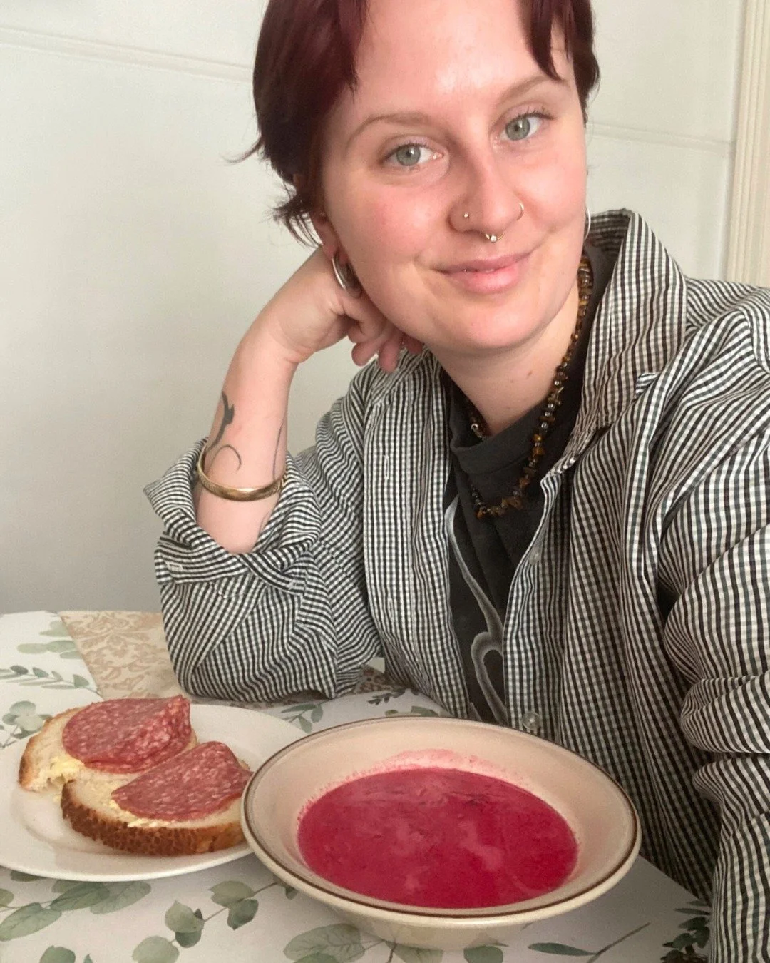 Danute and Cherry&rsquo;s foodie adventure 🥘✨

The two hit the Vic Market for a hearty haul &mdash; bacon bones, pig trotters, lambs fry, bacon, and a few other tasty bits. Before heading home, they each grabbed a borek and enjoyed a cosy cup of tea