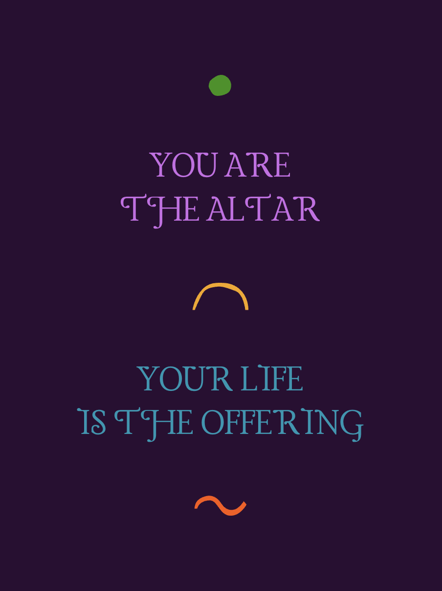 You Are The Altar Art Print (18 x 24)