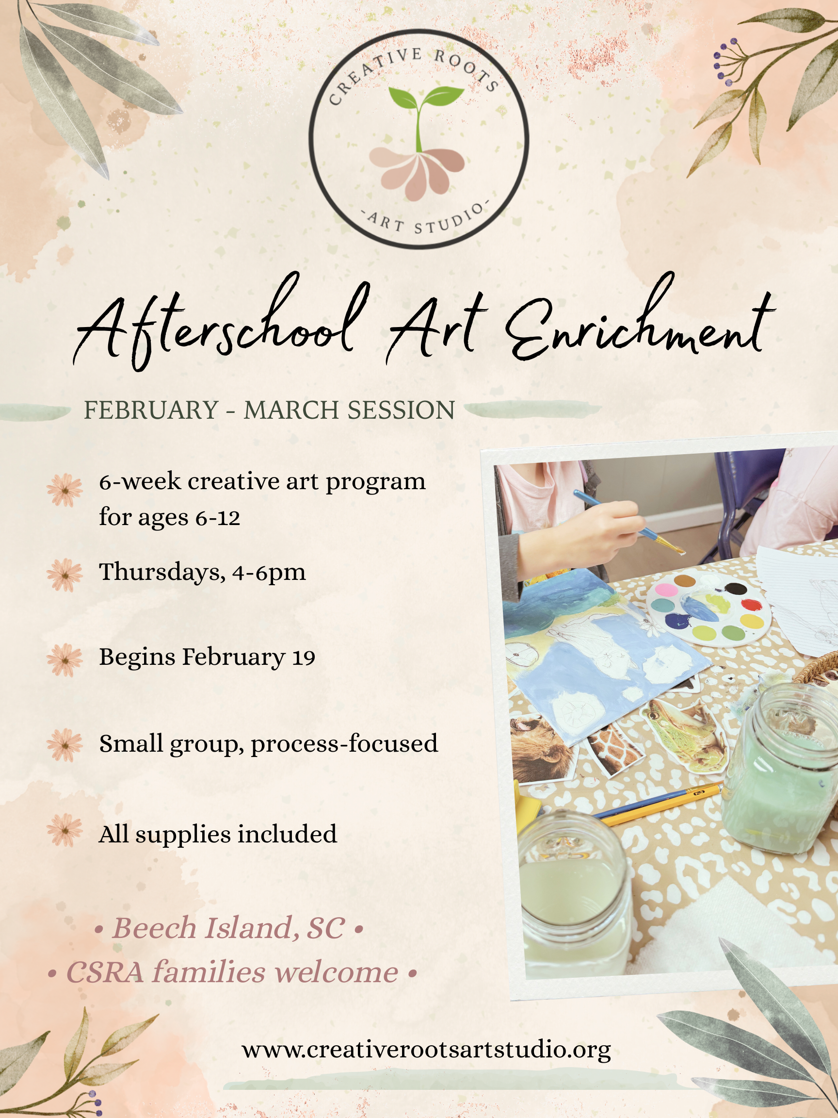 Afterschool Art Enrichment at Creative Roots