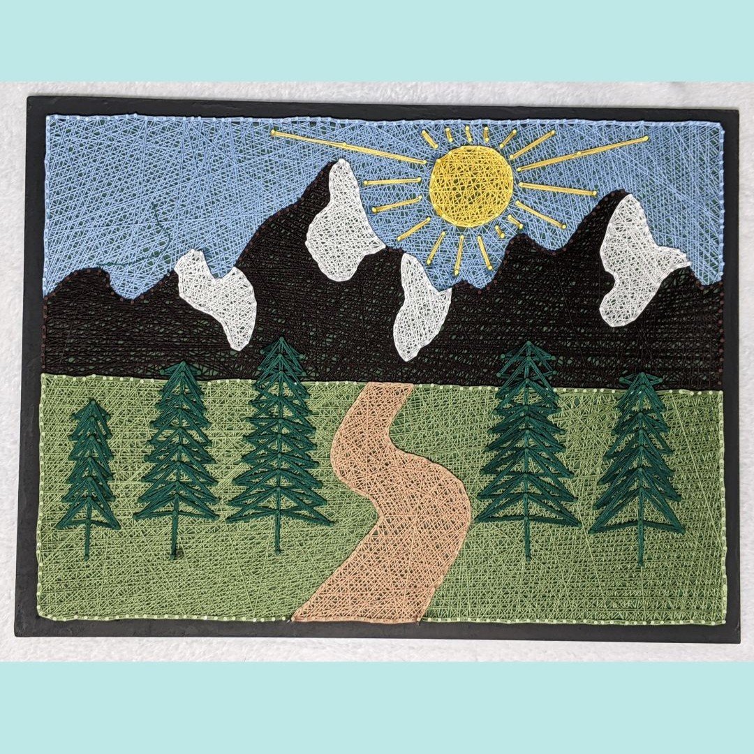 Handmade Mountain Landscape, 18" x 16"