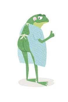 Frog-hospital-gown-illustration-character-design-by-kellie-brubaker.jpg