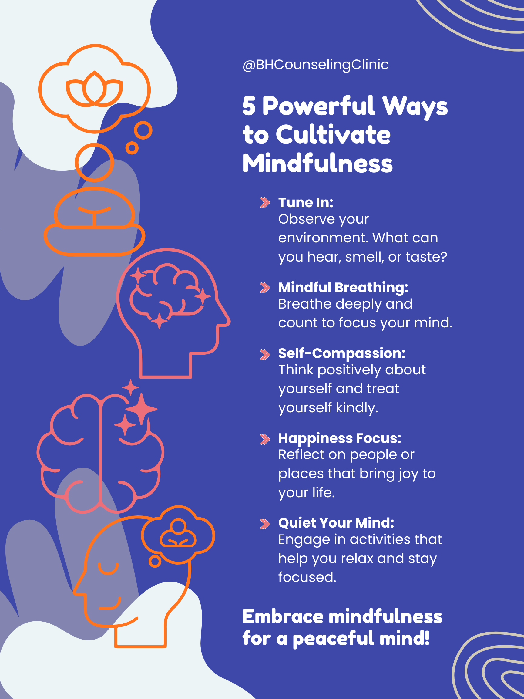 5 Mindfulness techniques to calming anxiety during major life changes.