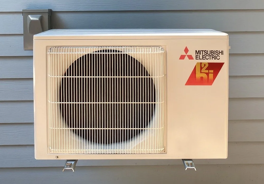 Mitsubishi ductless mini-split installation completed by Heatwave Heating & Air