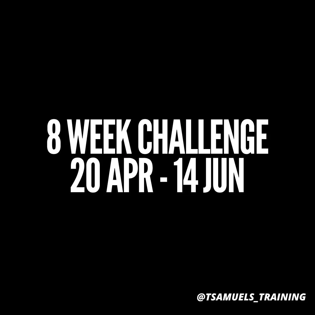 8 week challenge. All information in the  post! Sign ups close 10th of April starting the 20th of April. That&rsquo;s us