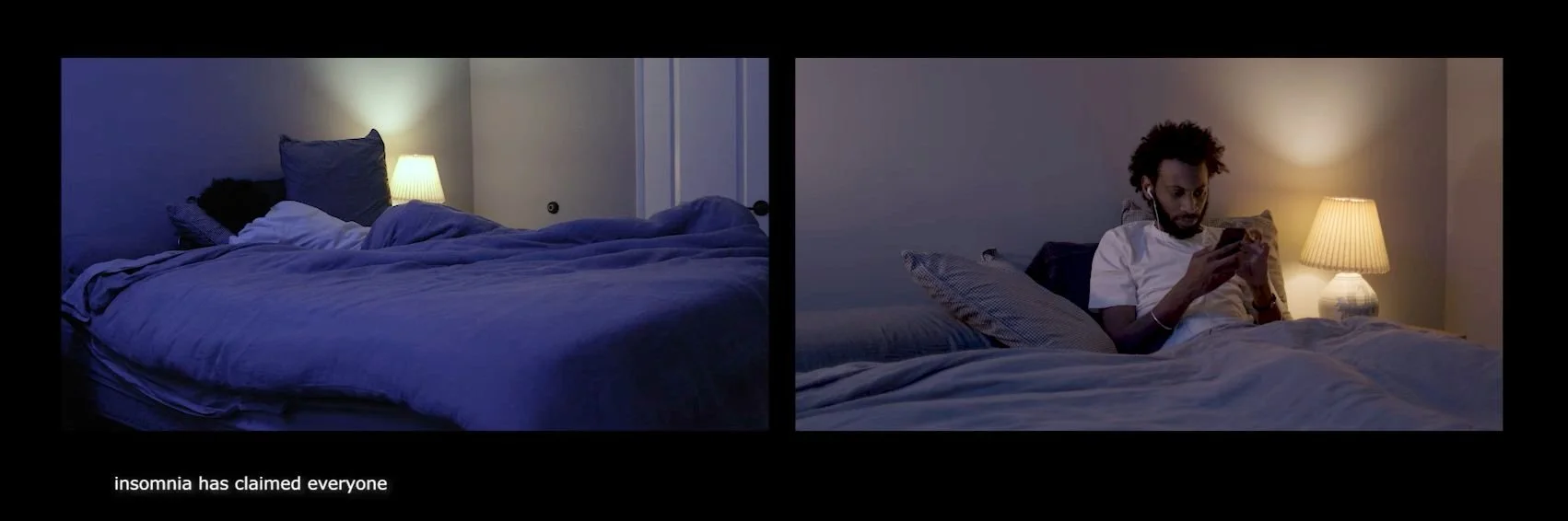 still from the video diptych No One is Sleeping ©2020   