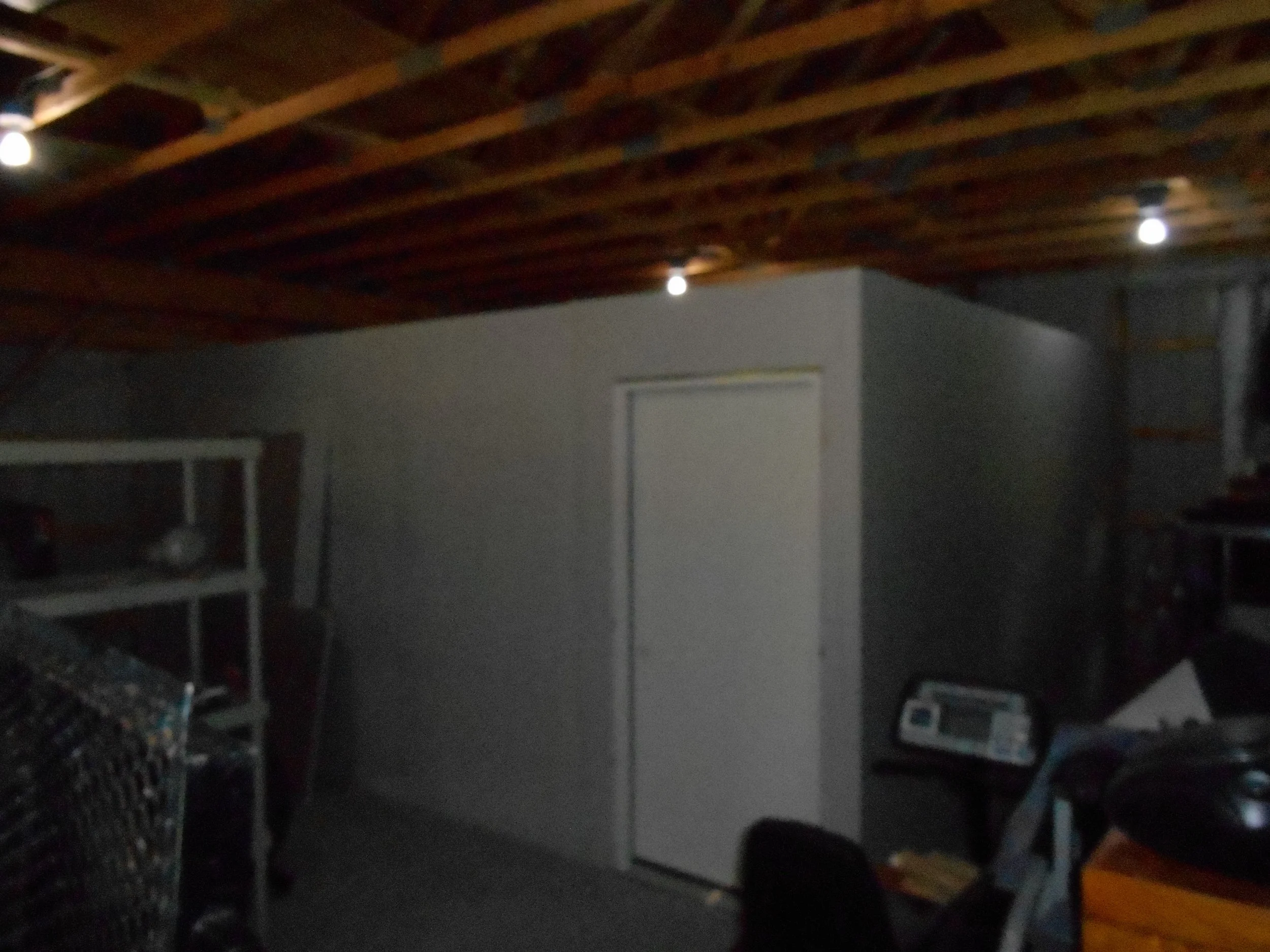 Construction of insulated & finished pole barn hobby room