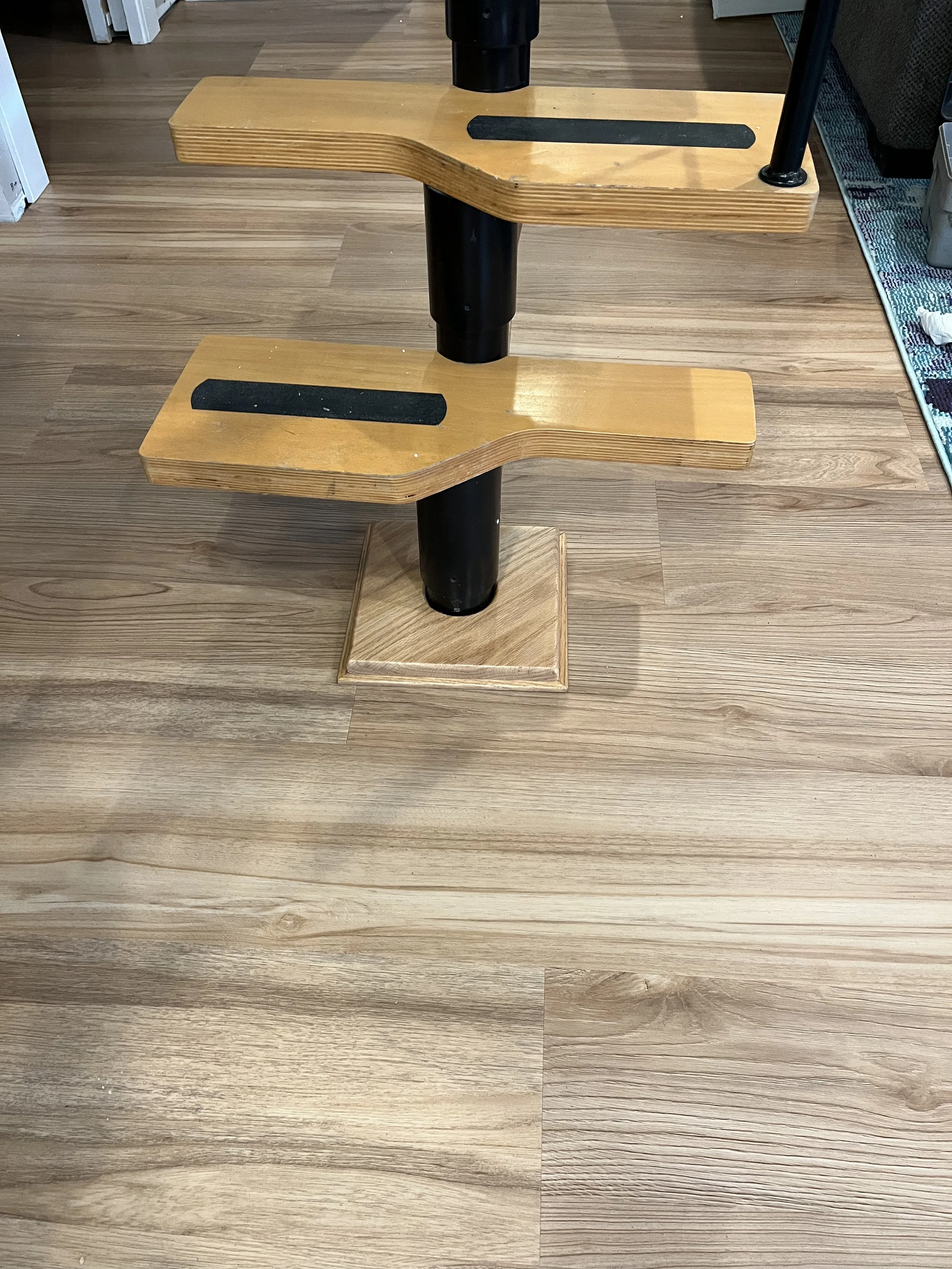 After custom wood trim fabrication & installation