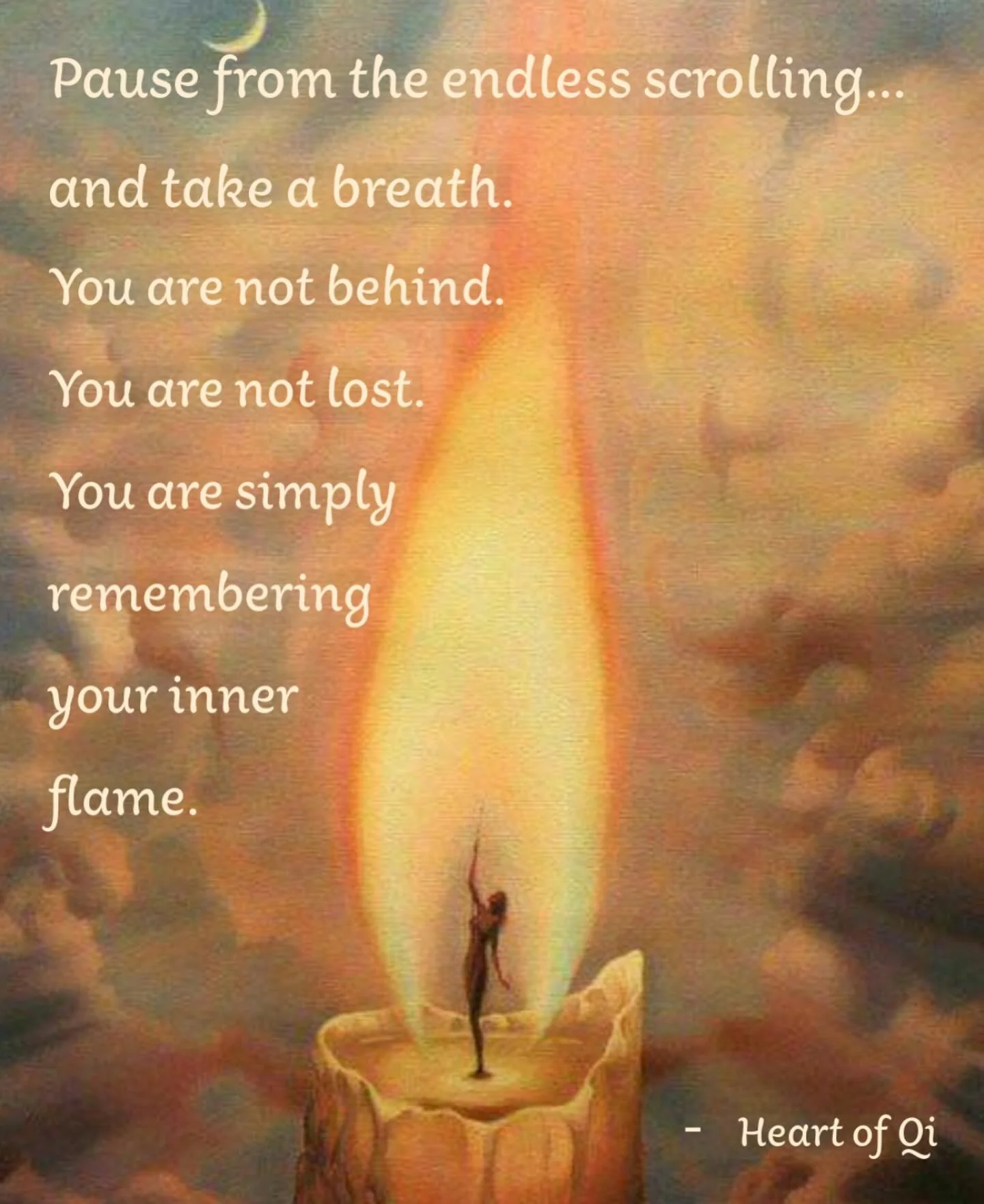 We move through life so easily led by the mind &mdash; caught in its loops, its urgency, its endless need to catch up. But with a single intentional breath, we are gently guided back to our center&hellip; back to the heart.

The mind may be powerful,