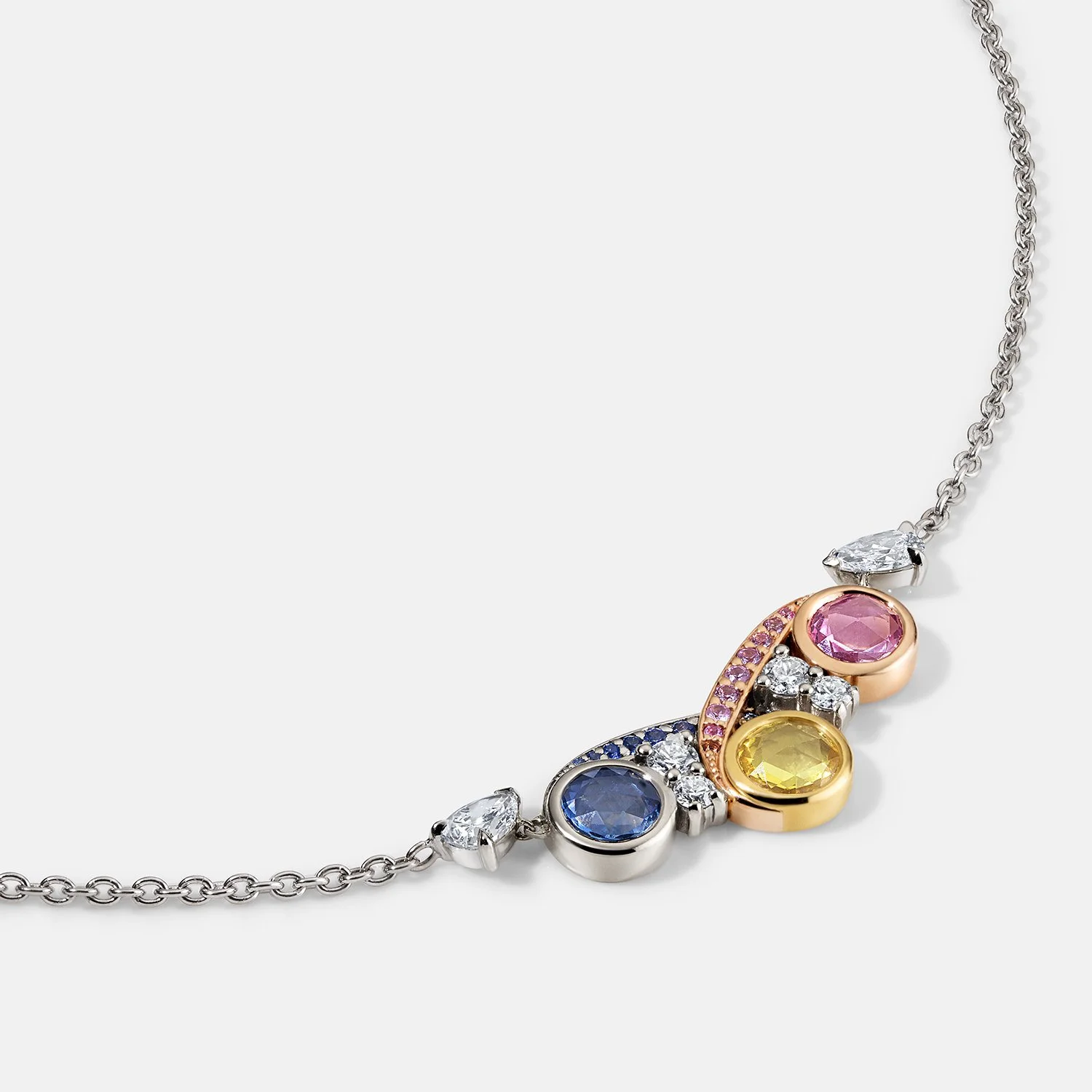 Fairbank Three Sapphire Necklace