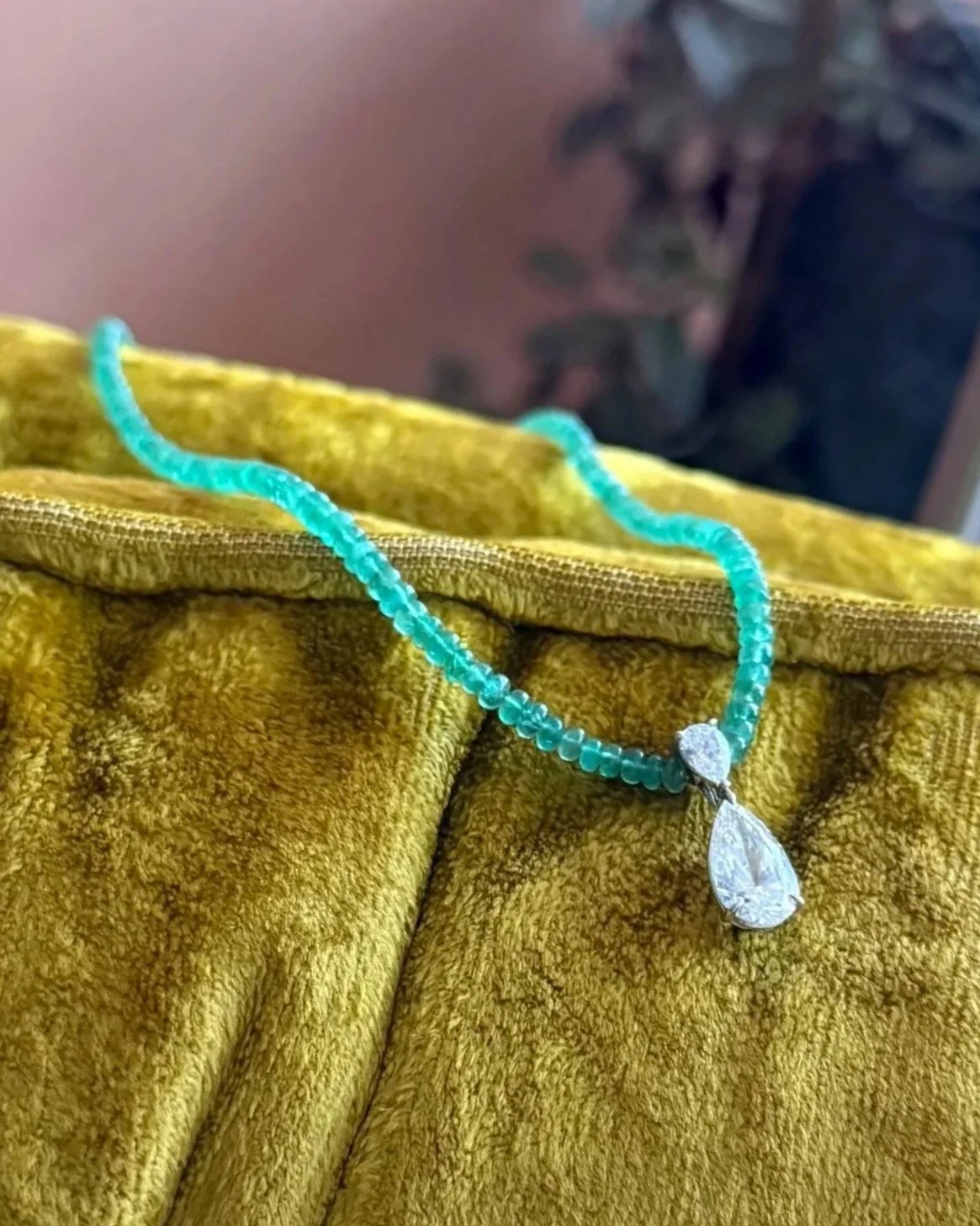Fairbank Emeralds and Pears Necklace