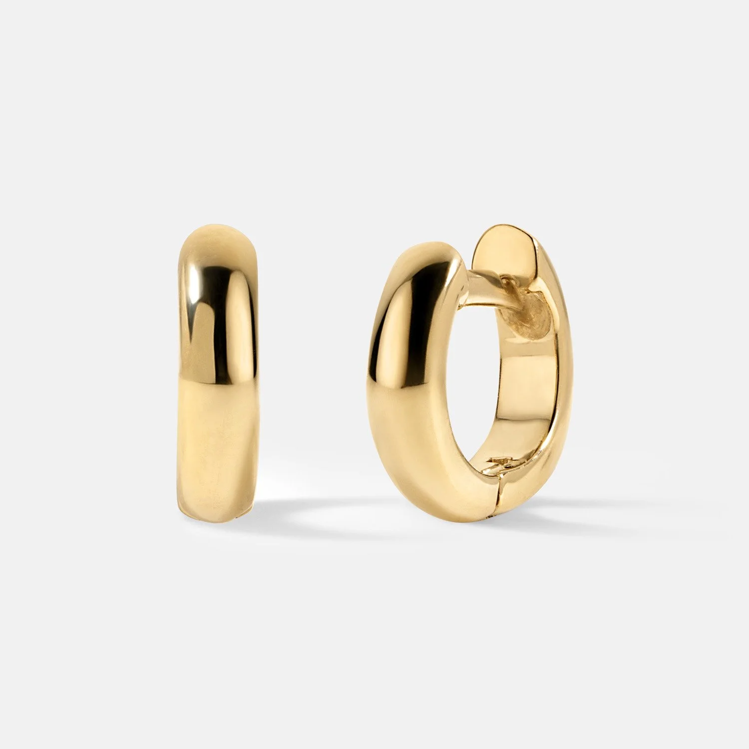 Golden Huggie Hoops