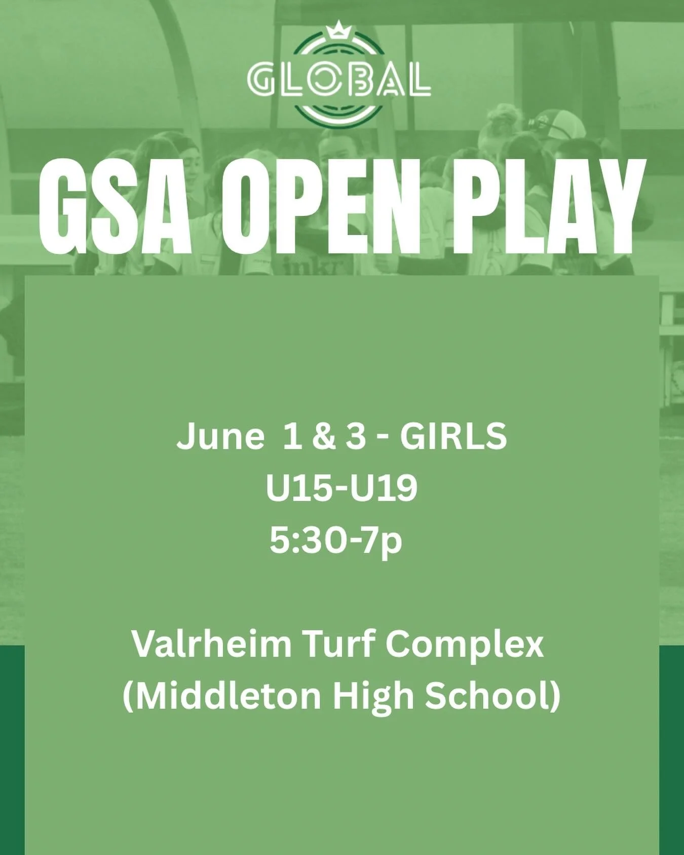 You have asked, and we will oblige.  GSA U15-U19 Girls Open Play dates announced. Come out, play and meet the top staff in Idaho guiding your development and advancement: Steve Lucas (USSF A, 27 Yrs. College), Brian Smith (USSF A, Head Coach at Colle
