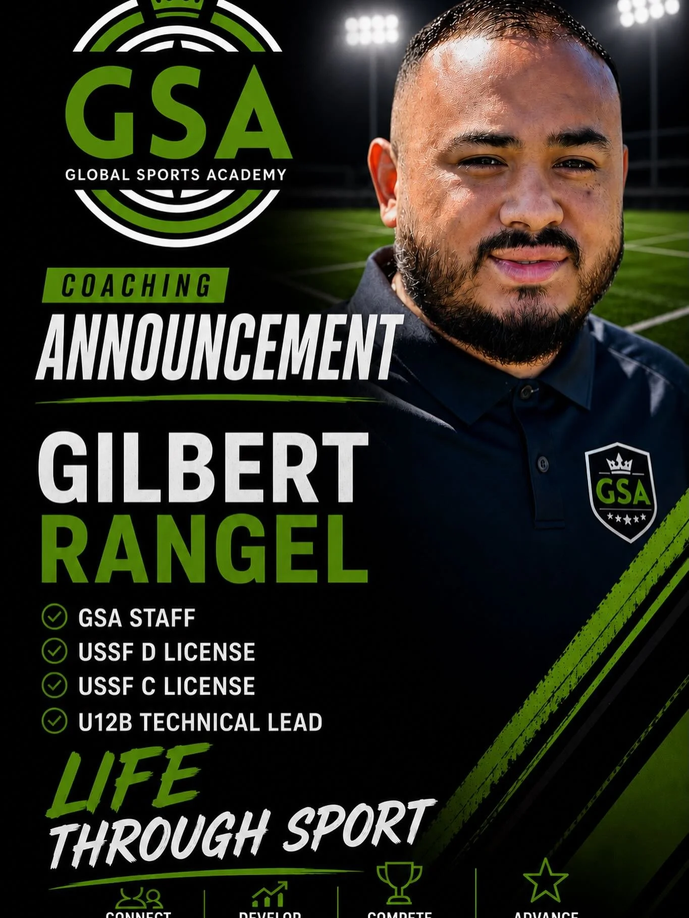 GSA Staffing Announcement - Gilbert Rangel continues his coaching with this amazing U12 boys age group, as the standard in Idaho. Watts, GSA Sporting Director, &ldquo;Gilbert is one of the best youth coaches in Idaho, developing top players and teams