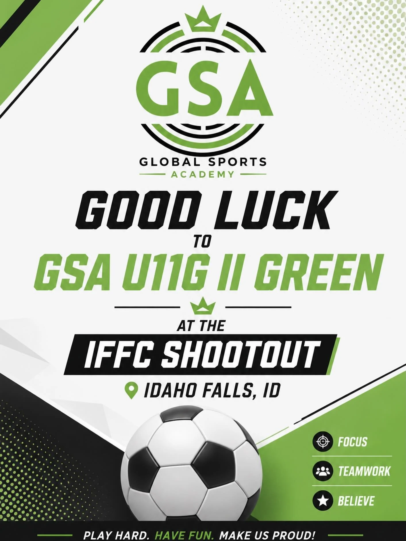 Good luck to Caya and crew competing in the IFFC Shootout in Idaho Falls.