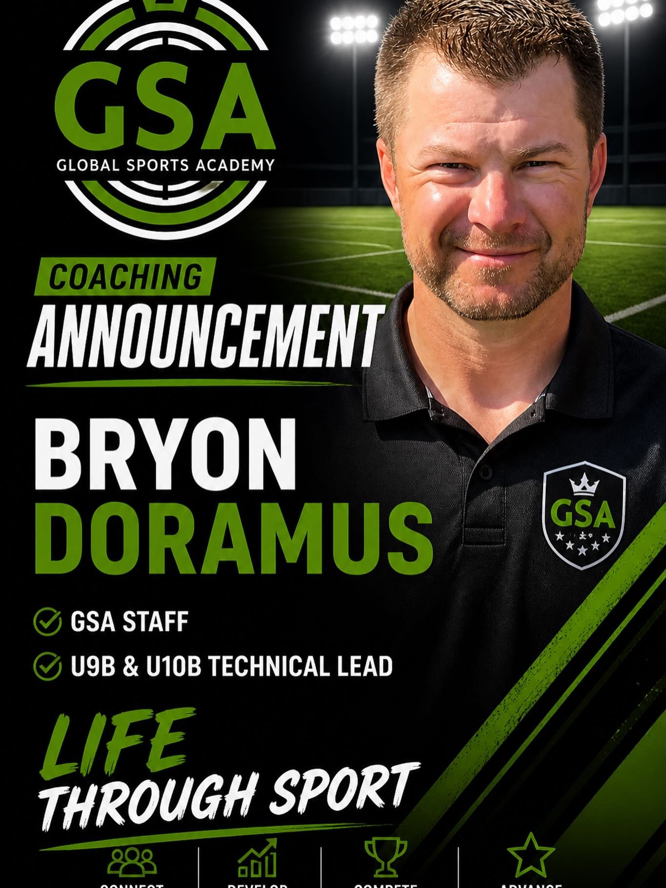GSA Boys Staff is leading the way in the Treasure Valley. Bryon Doramus will be leading the charge building the U9 &amp; U10&rsquo;s as Boys Technical Lead. Shawn Watts, GSA Sporting &amp; Boys Director, &ldquo;This is about people, and Bryon is an i