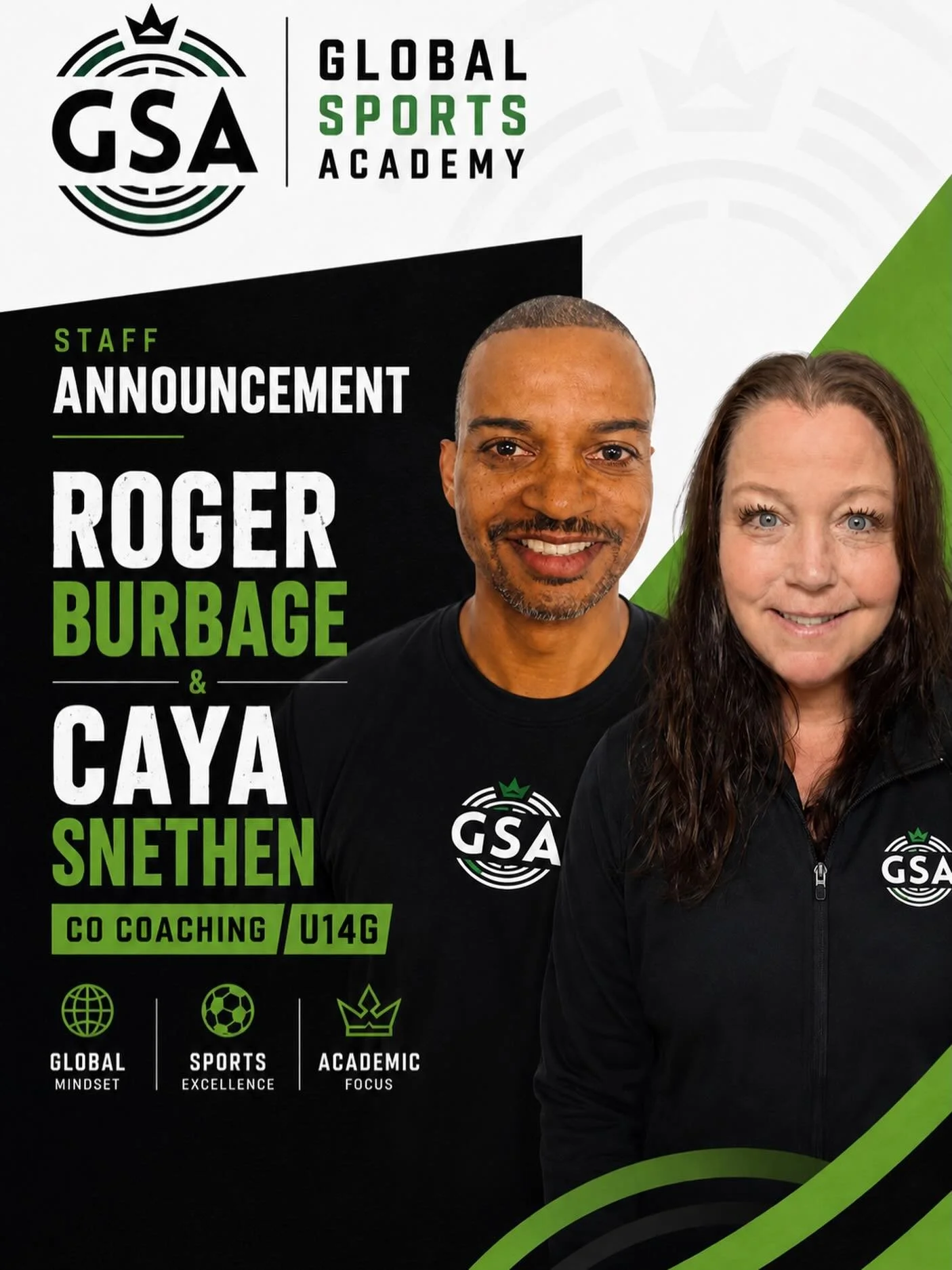 GSA Staff update:  Roger Burbage and Caya Snethen, GSA U14G! The future is bright!