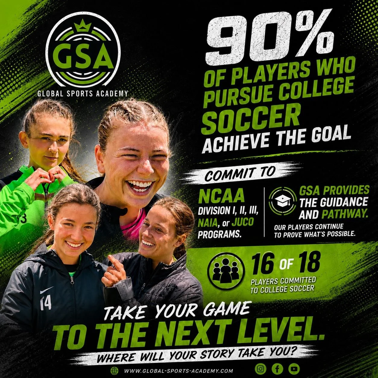 It&rsquo;s about play, hard work, discovering something new about yourself. Should you have the desire to test yourself at the next level&hellip;you&rsquo;ll be ready!  Take your game to the next level. GSA LOVE.