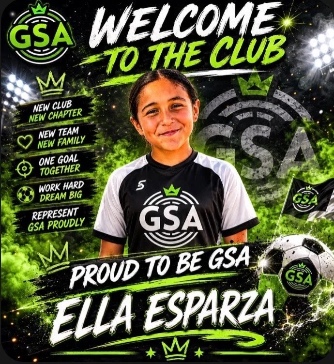 There are kids that play soccer, and then there are soccer players.  Ella&rsquo;s game has soul. Welcome to GSA!  The future is bright!