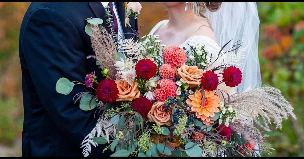 Beautiful custom bridal flower bouquet