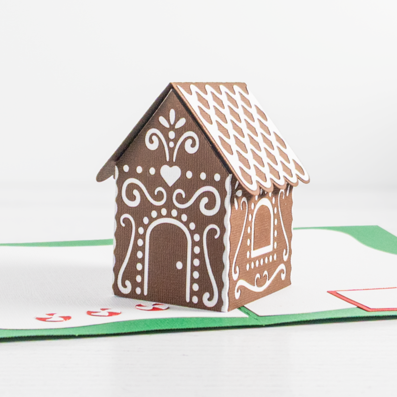 Gingerbread House Popup Card Assembly