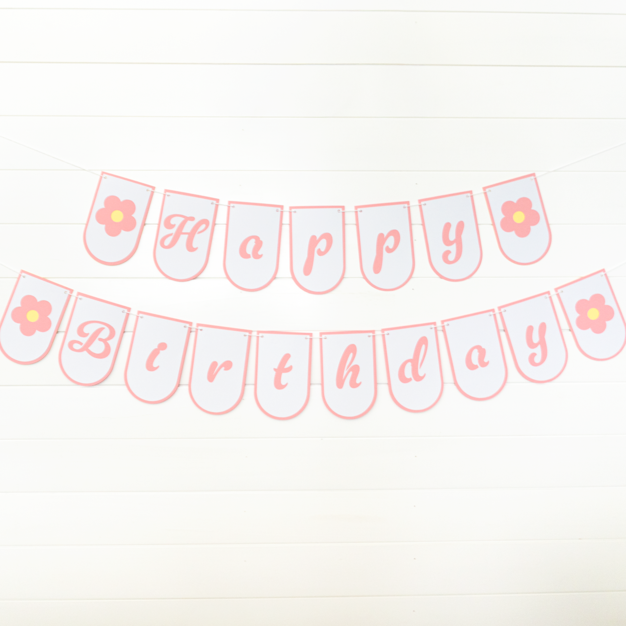 Happy Birthday Daisy Pop Banner Assembly