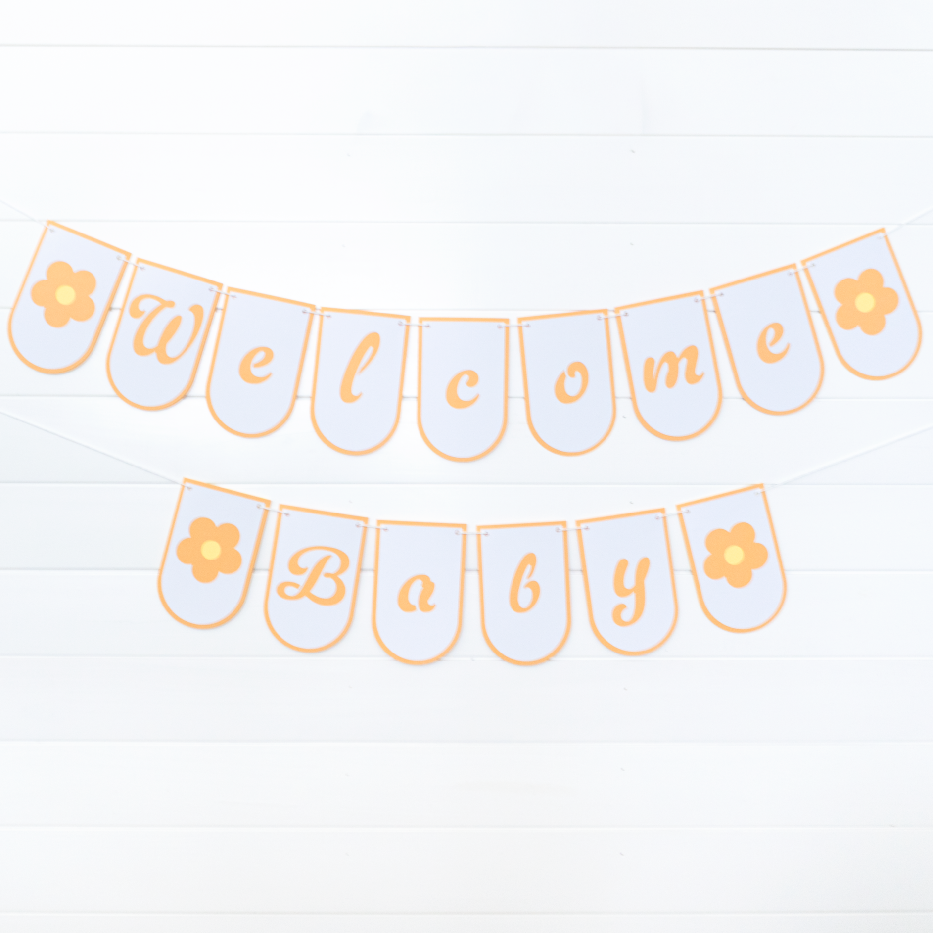 Welcome Baby Daisy Pop Banner Assembly