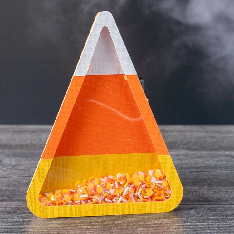 Candy Corn Shaker Card Assembly