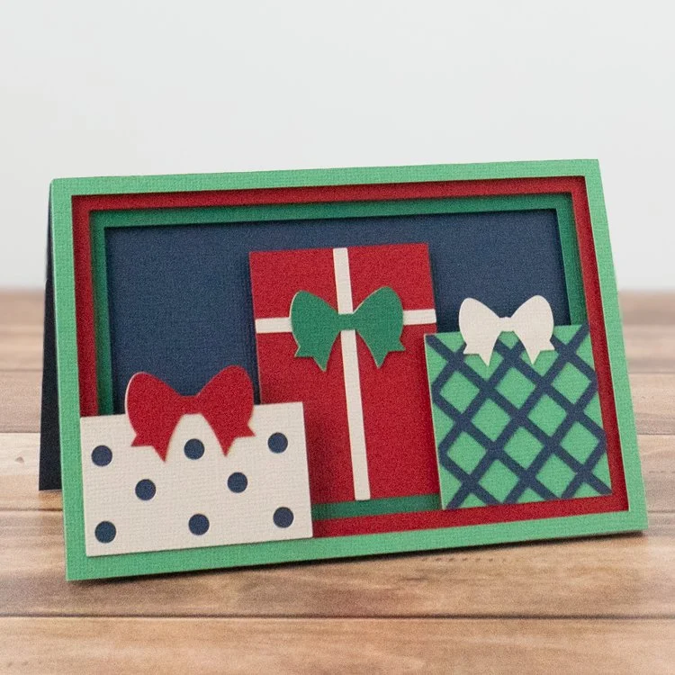 Presents Shadowbox Card Assembly