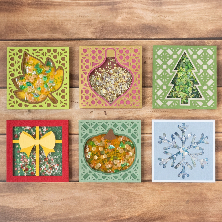 Square Shaker Card Collection
