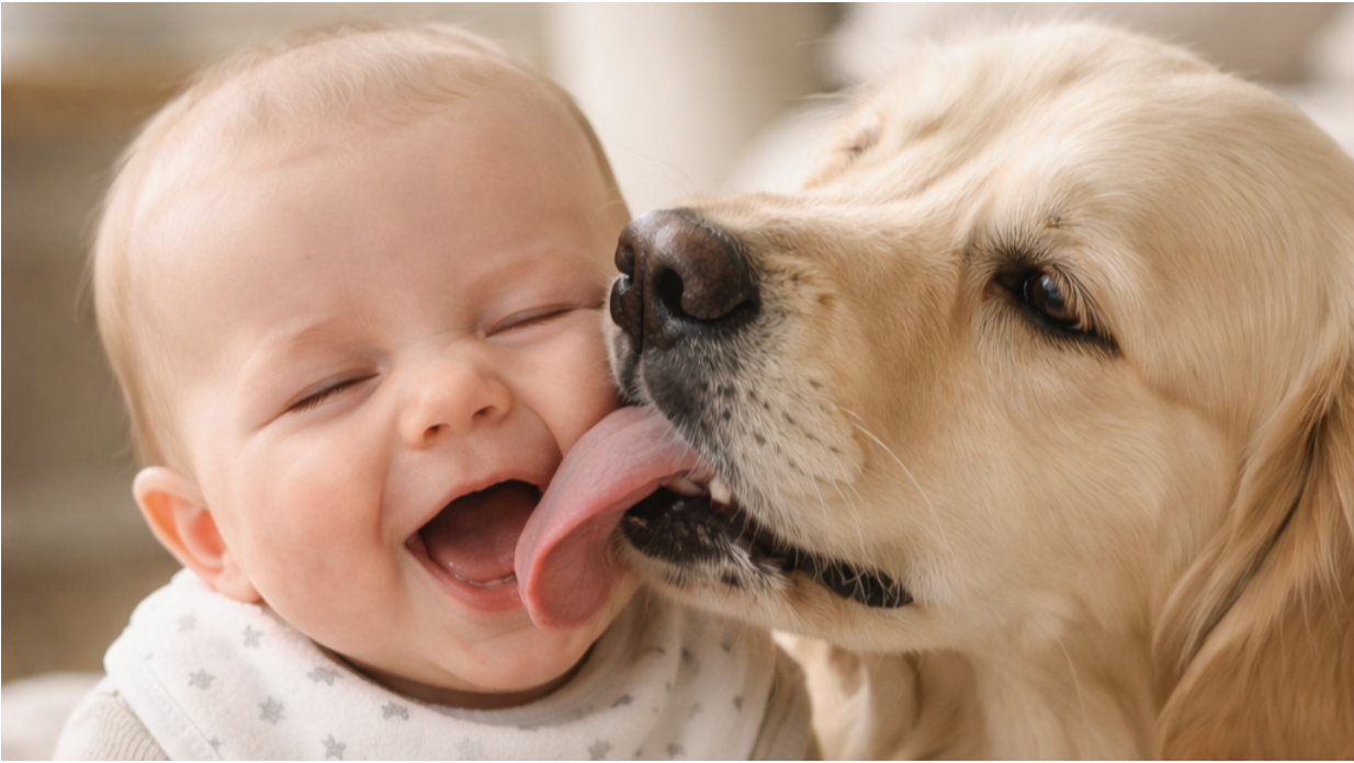 What Should I Do If My Dog Licks My Baby’s Face?