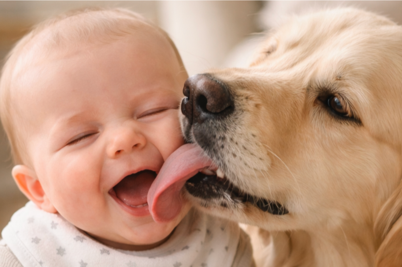 What Should I Do If My Dog Licks My Baby’s Face?