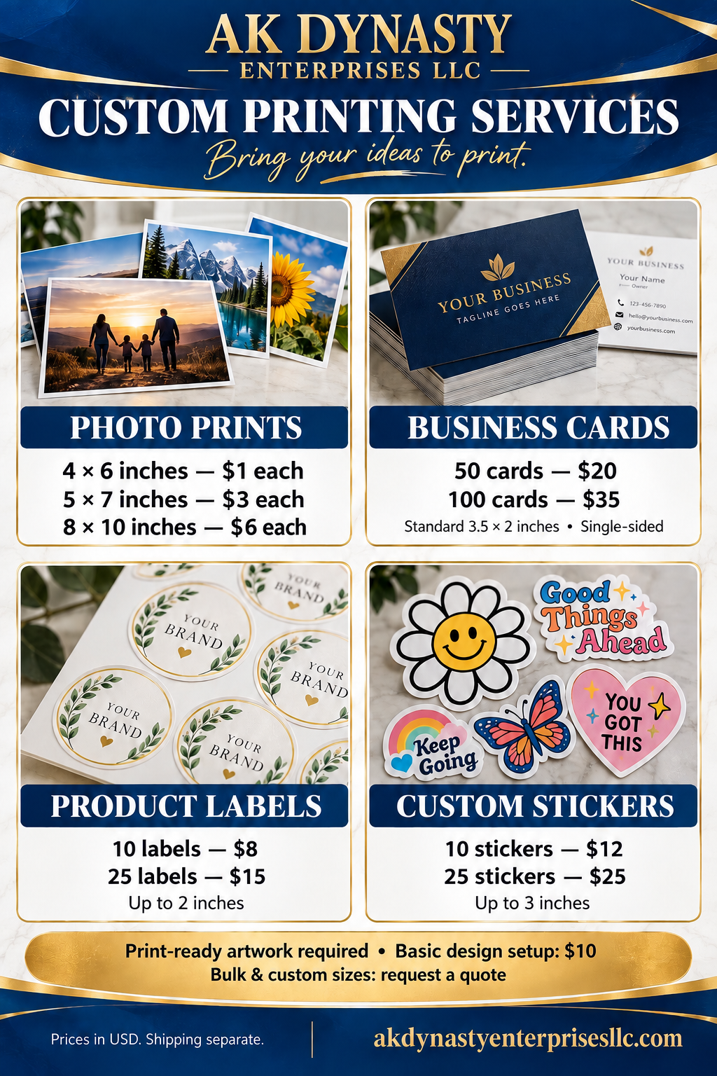 Custom Printing Services