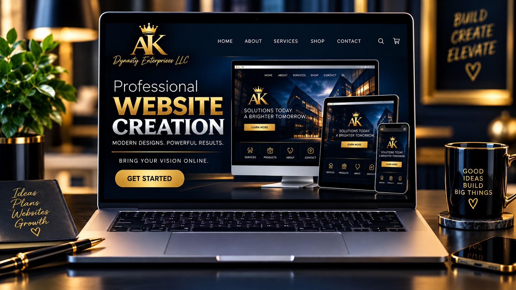 Custom Business Website Setup Starting at $199.99 - 50% deposit due after consultation