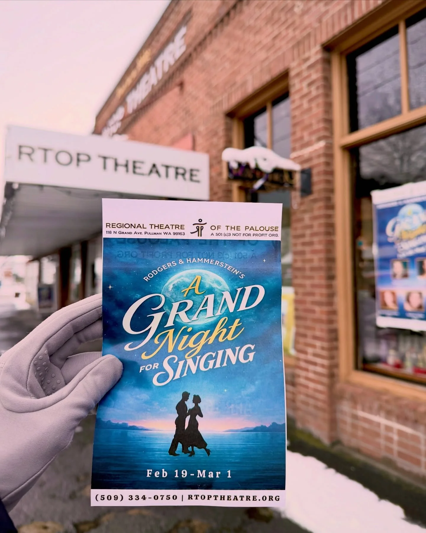 ✨🎶 An enchanted evening is coming to Downtown Pullman this winter!

📣 @rtop_theatre presents Rodgers and Hammerstein&rsquo;s A Grand Night for Singing, running February 19 through March 1, 2026.

This Tony Award nominated musical revue celebrates t