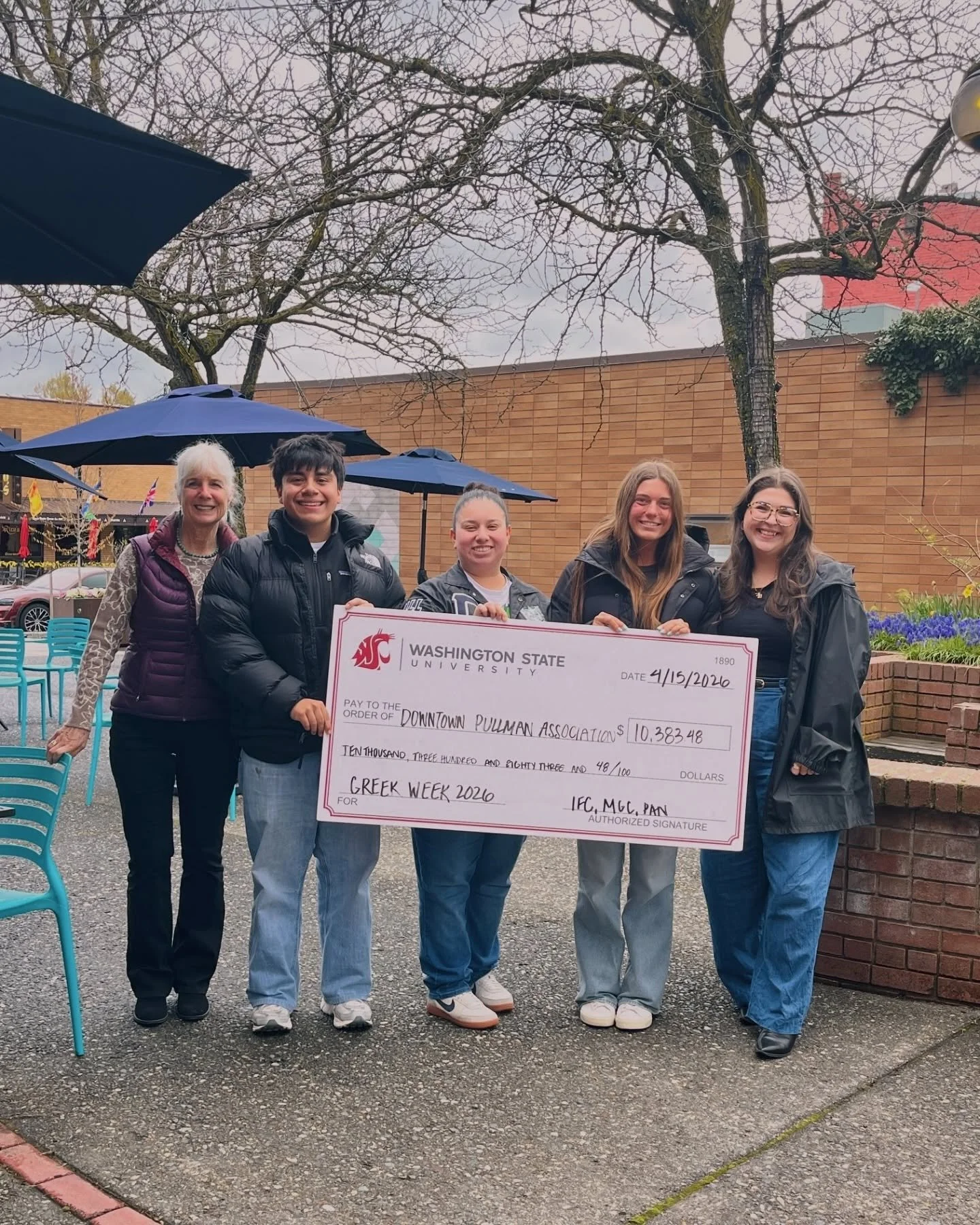 💙 A huge thank you to the WSU Greek community for their incredible support of Downtown Pullman!

We&rsquo;re so grateful to receive a generous donation from WSU Panhellenic Council, WSU Interfraternity Council, and WSU Multicultural Greek Council to