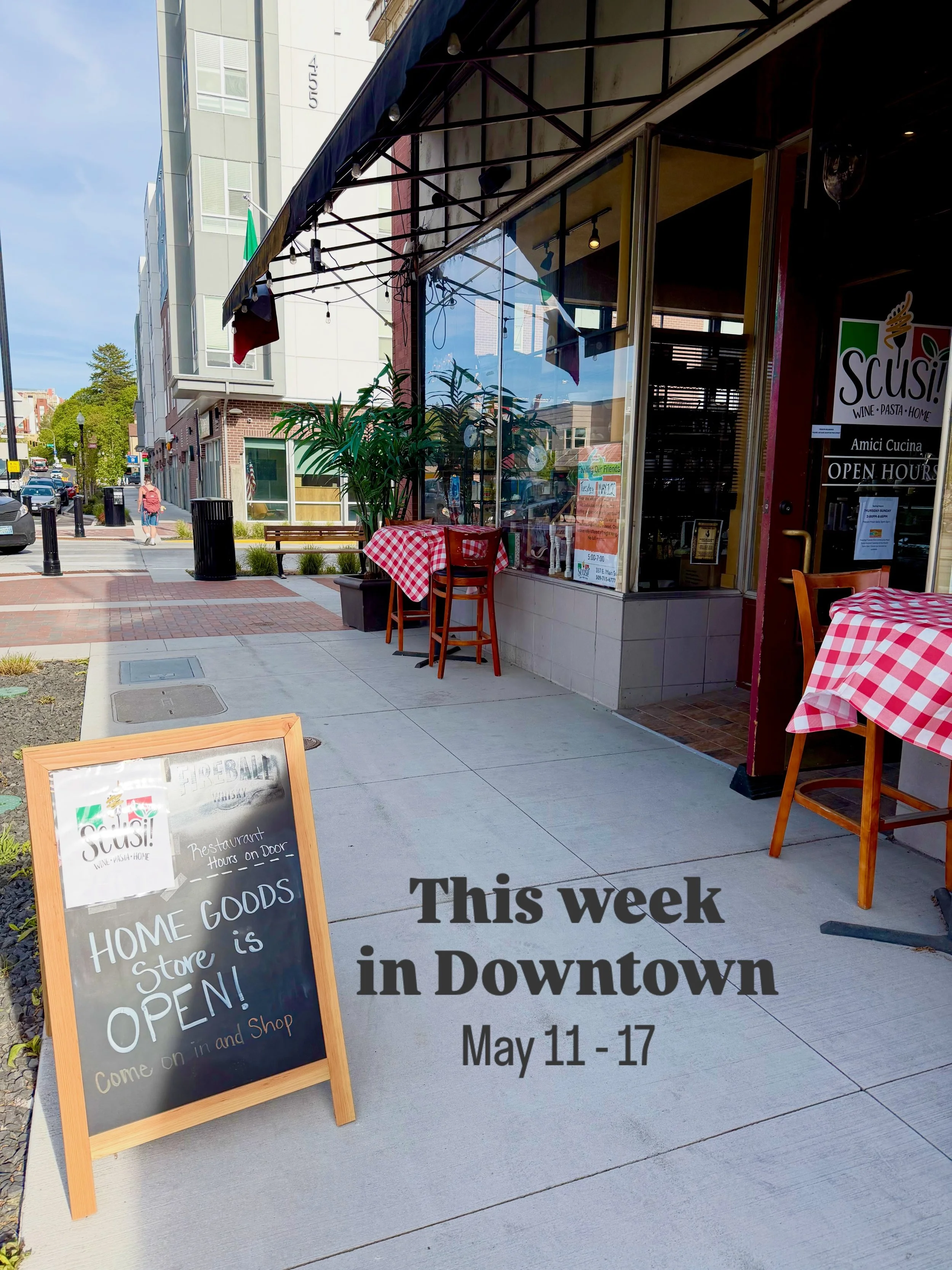 📣 This Week in Downtown:

Downtown Updates:
&bull;🎨Join us for Downtown Pullman Art Walk on Saturday May 16, 10AM - 6PM! Scroll through Downtown and discover artwork by local artists displayed at participating businesses! Art Walk map is on our web
