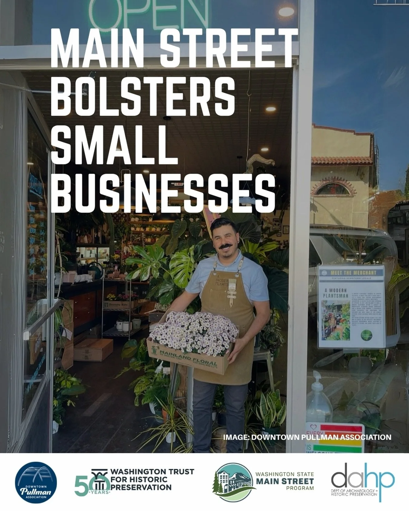 🎉 We&rsquo;re excited to celebrate the 5th Annual Washington Main Street Week, June 8&ndash;12, 2026, and the many ways Main Street strengthens our communities.

MAIN STREET BOLSTERS SMALL BUSINESSES

Small businesses are the backbone of our local e