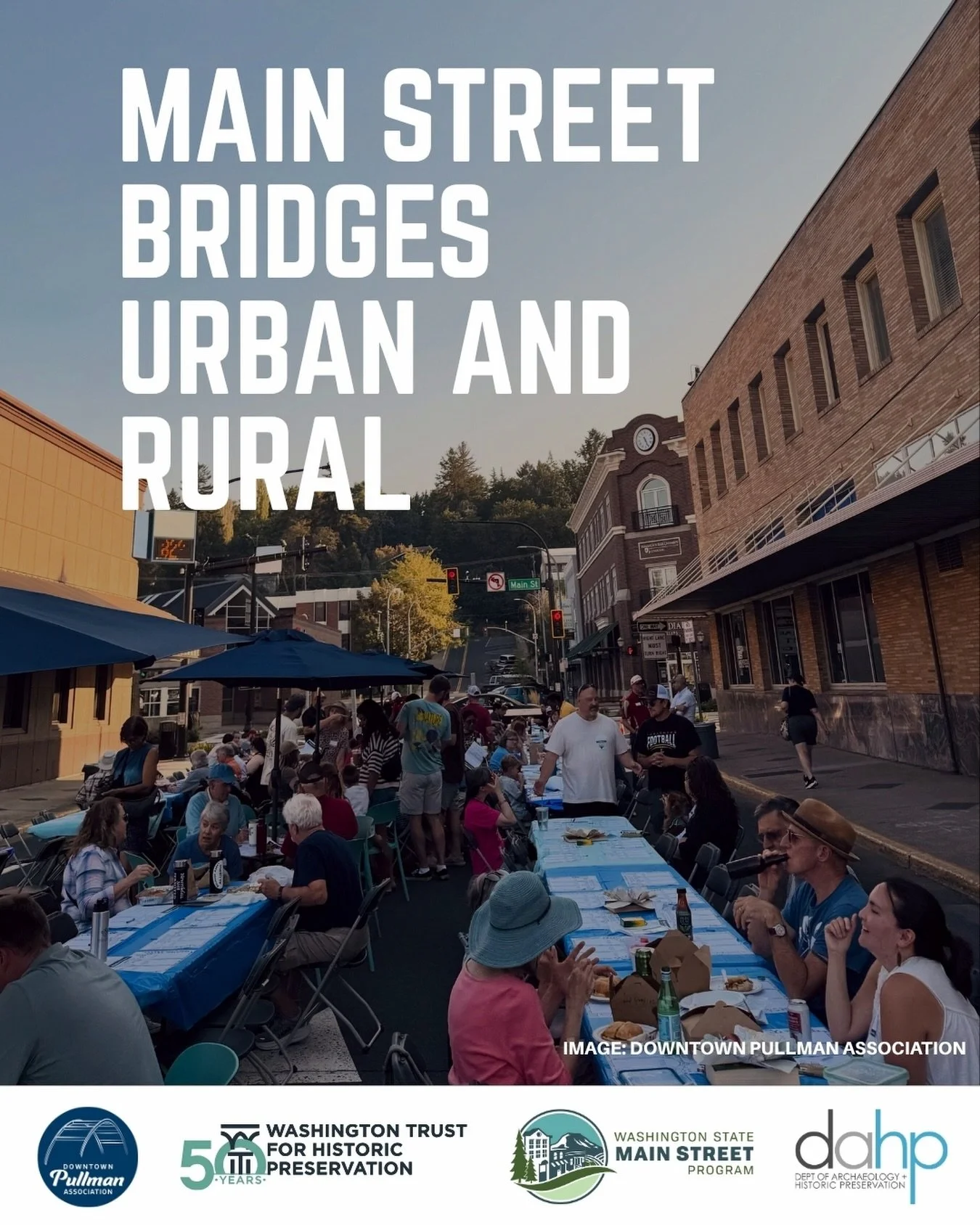 🎉 We&rsquo;re excited to celebrate the 5th Annual Washington Main Street Week, June 8&ndash;12, 2026, and the many ways Main Street strengthens our communities.

MAIN STREET BRIDGES URBAN &amp; RURAL

From up-and-coming metro areas such as Vancouver