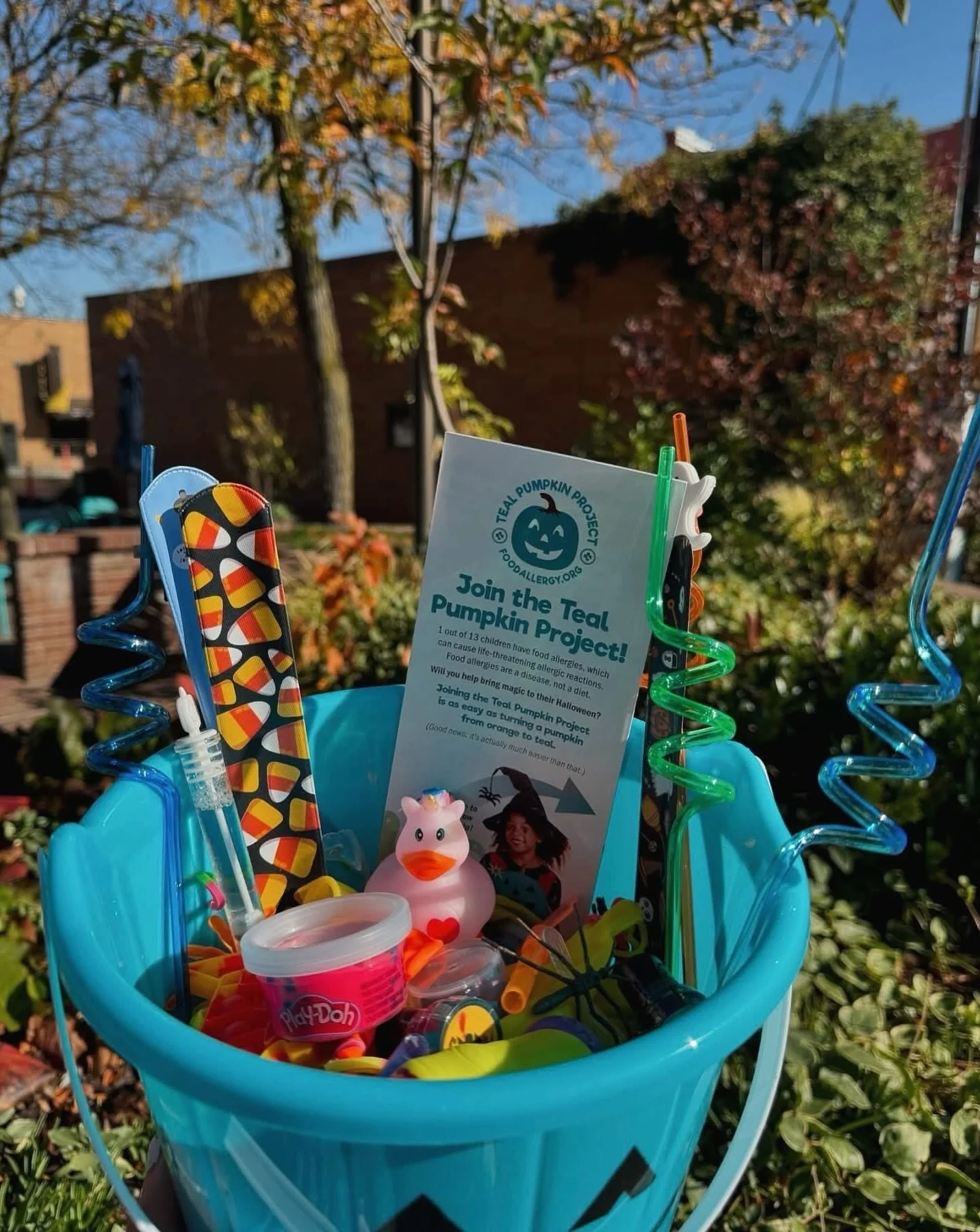 🩵🎃 Teal pumpkins are back!

A special thank you to @straight_line_construction_llc for supporting the Teal Pumpkin Project! Thanks to their generosity, we&rsquo;ll have teal pumpkins filled with fun, non-food treats for kids with food allergies at 
